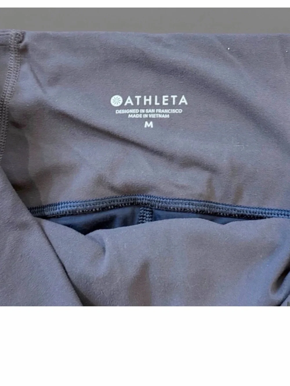 ATHLETA Leggings Womens Medium Blue Elevation 7/8 Tight Active Powervita Ankle